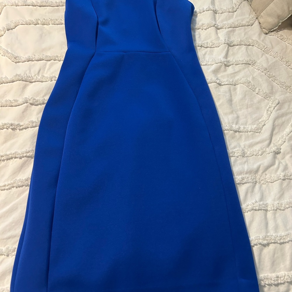 Calvin Klein Blue Strapless Dress
